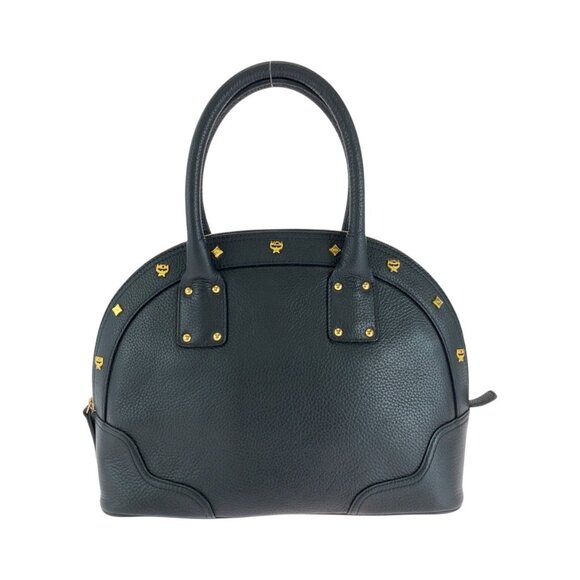 MCM Handbags - Authentic MCM Visetos Leather Studded Alma Style Satchel Hand Bag